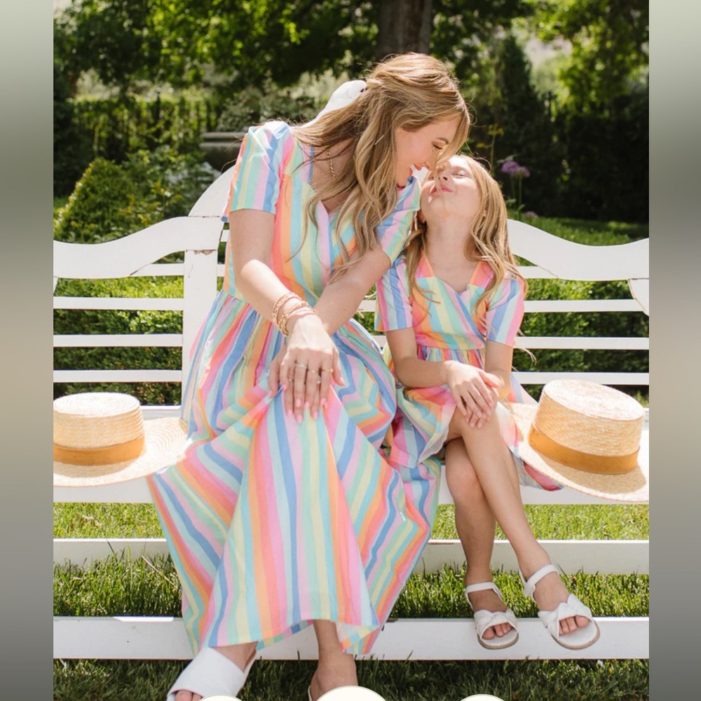 Set of Ivy city co Dreamsicle rainbow dresses